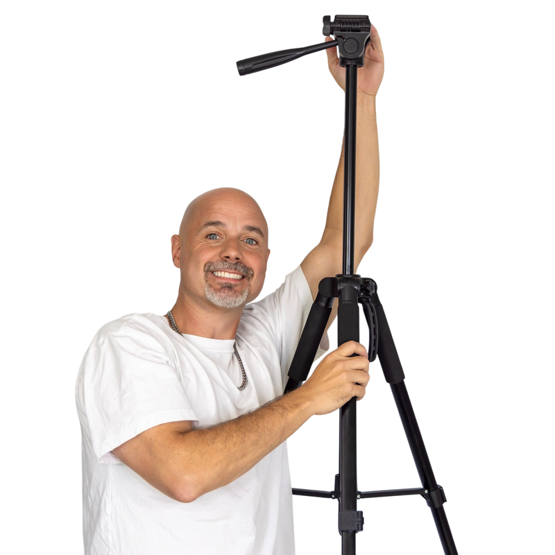 Justin McClure with the ProPod Tripod extended